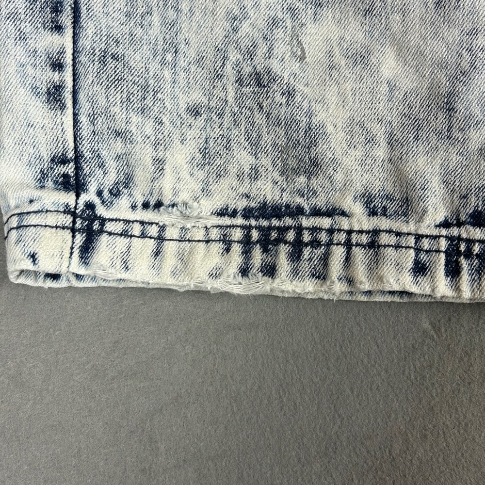 Vintage Y2k Southpole Denim Shorts Acid Wash Distressed Mens 34 Blue - Picture 10 of 14
